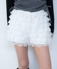 レースフリルマイクロショートパンツ