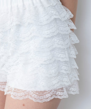 レースフリルマイクロショートパンツ