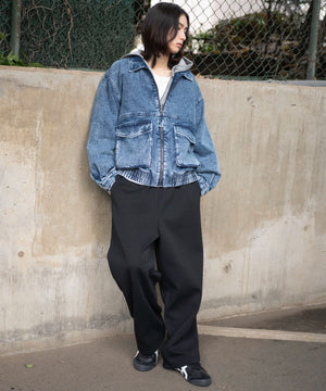 デニム中濃加工 モデル：175cm L着用