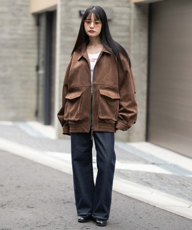 ブラウン　モデル：161cm F着用