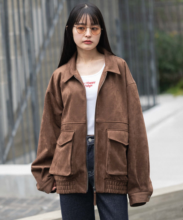 ブラウン　モデル：161cm F着用