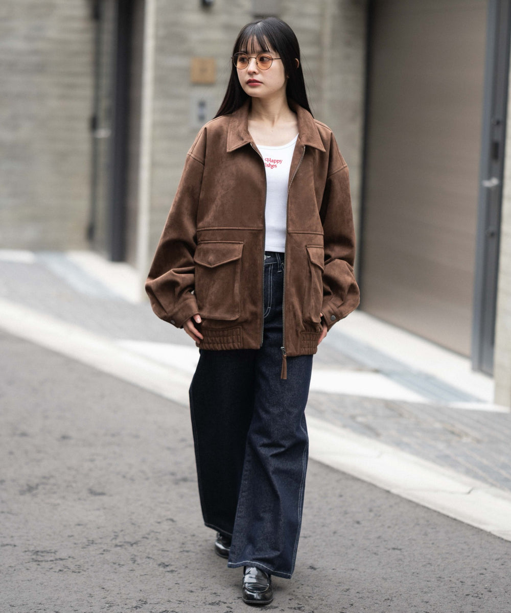 ブラウン　モデル：161cm F着用