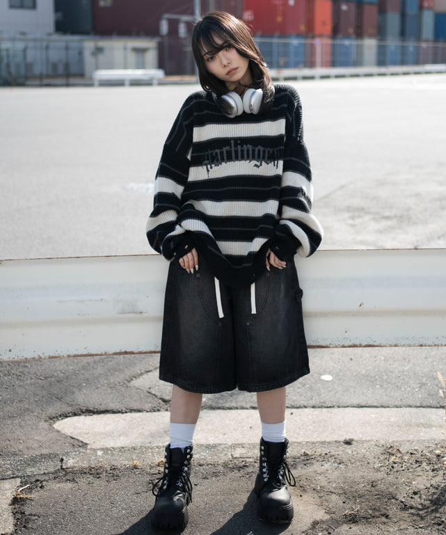 ブラックボーダー　モデル：159cm L着用