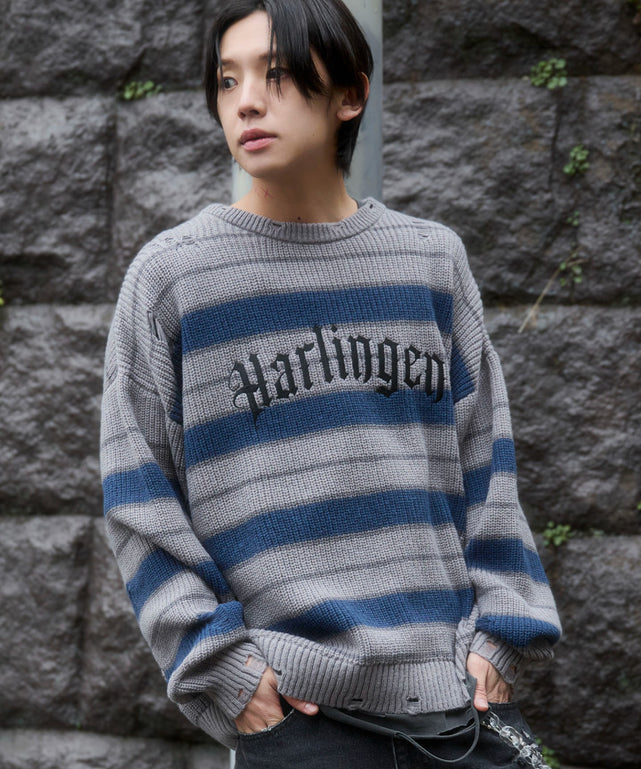 グレーボーダー　モデル：175cm L着用