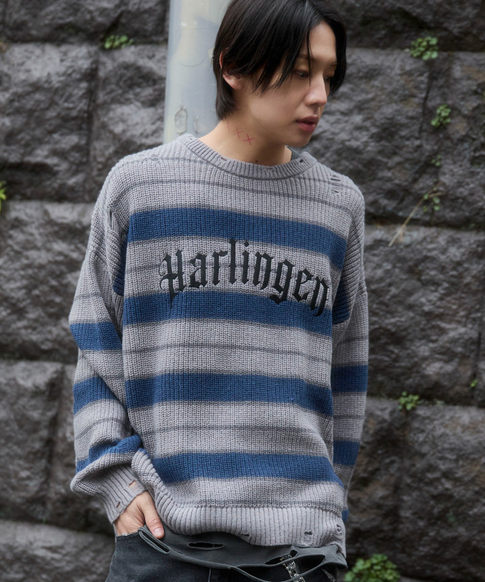 グレーボーダー　モデル：175cm L着用