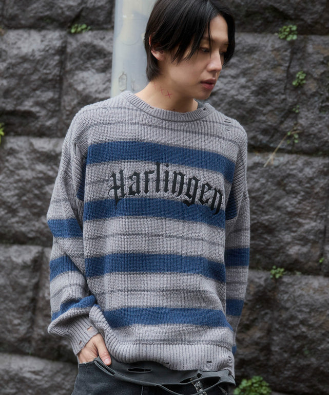 グレーボーダー　モデル：175cm L着用