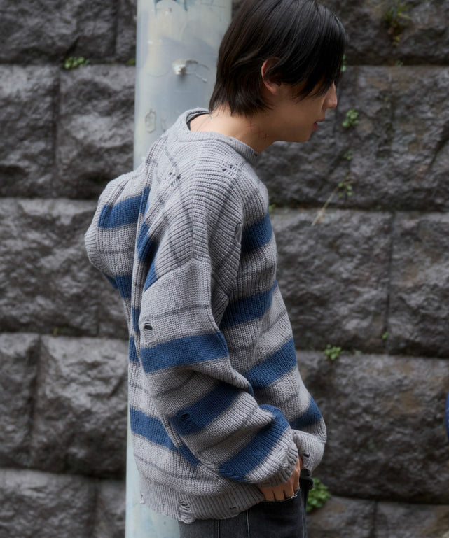 グレーボーダー　モデル：175cm L着用