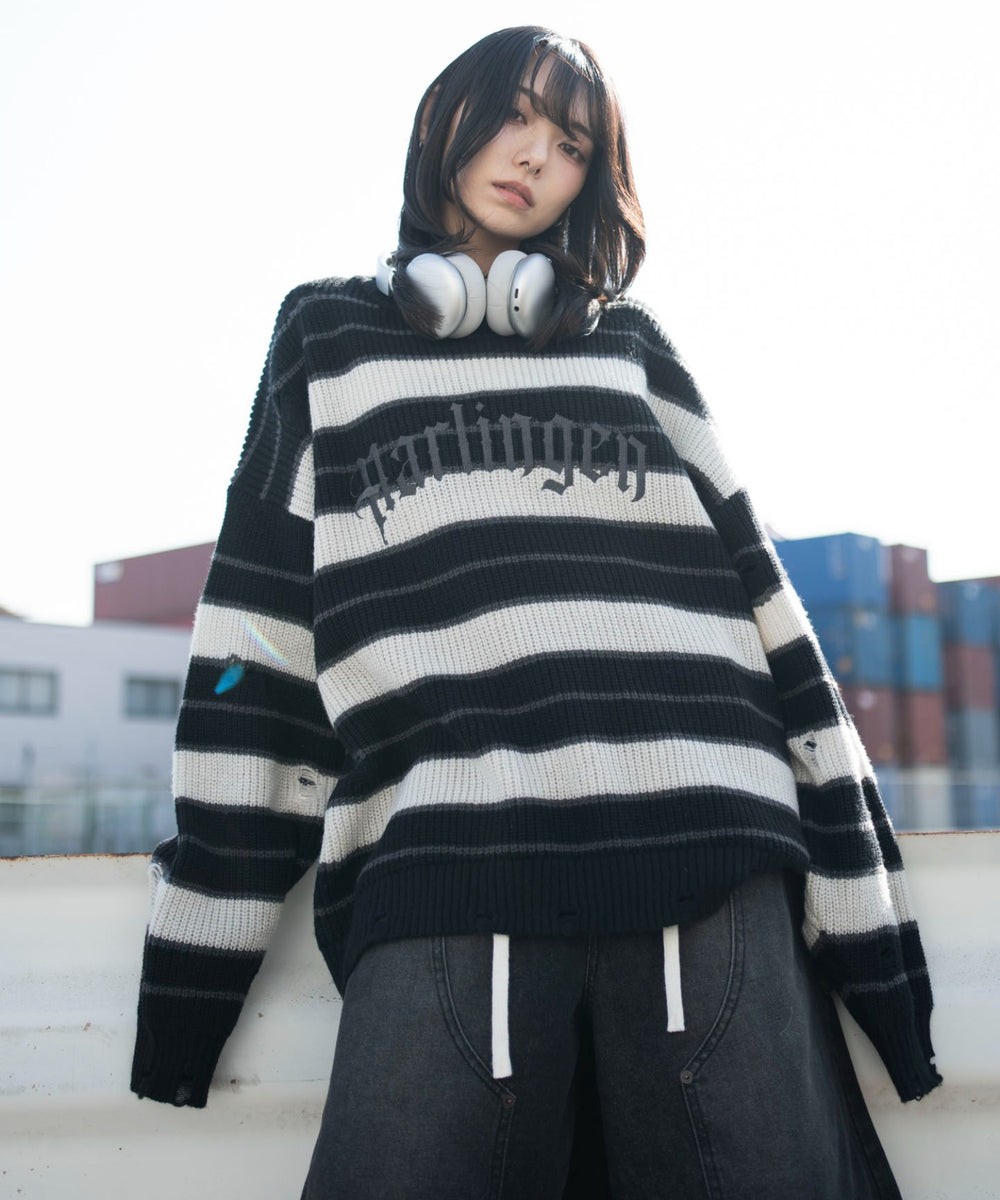 ブラックボーダー　モデル：159cm L着用