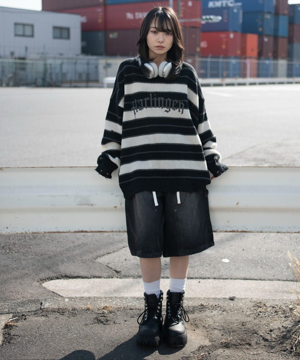 ブラックボーダー　モデル：159cm L着用