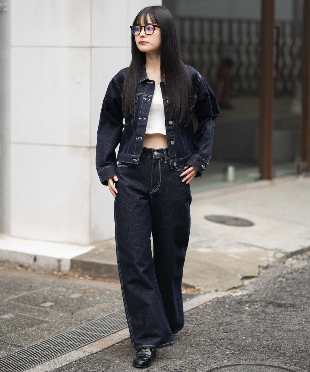デニムインディゴ　　モデル：161cm F着用