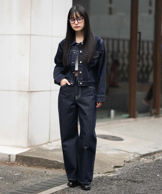 デニムインディゴ　　モデル：161cm F着用