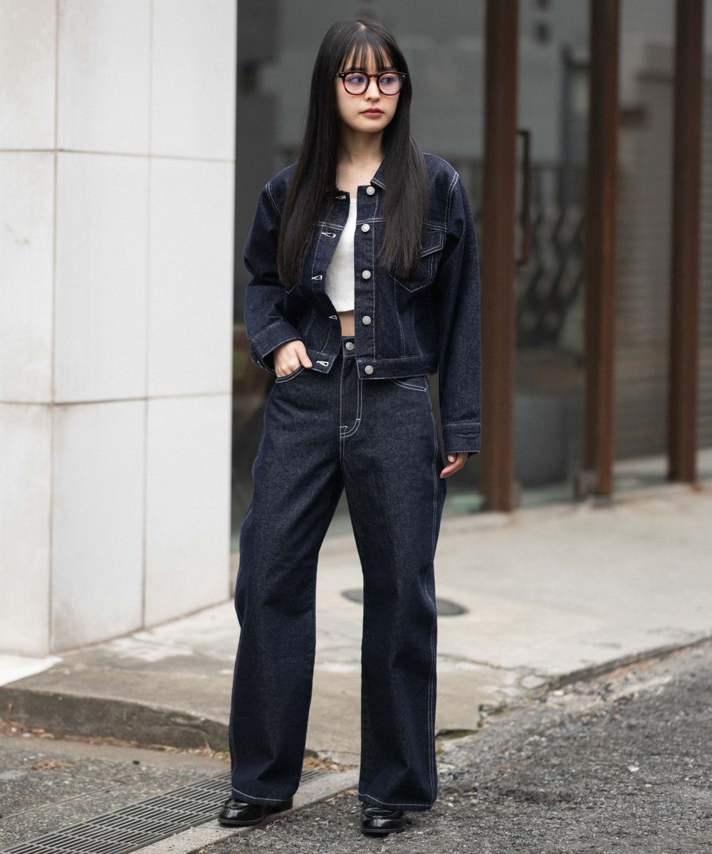 デニムインディゴ　　モデル：161cm F着用