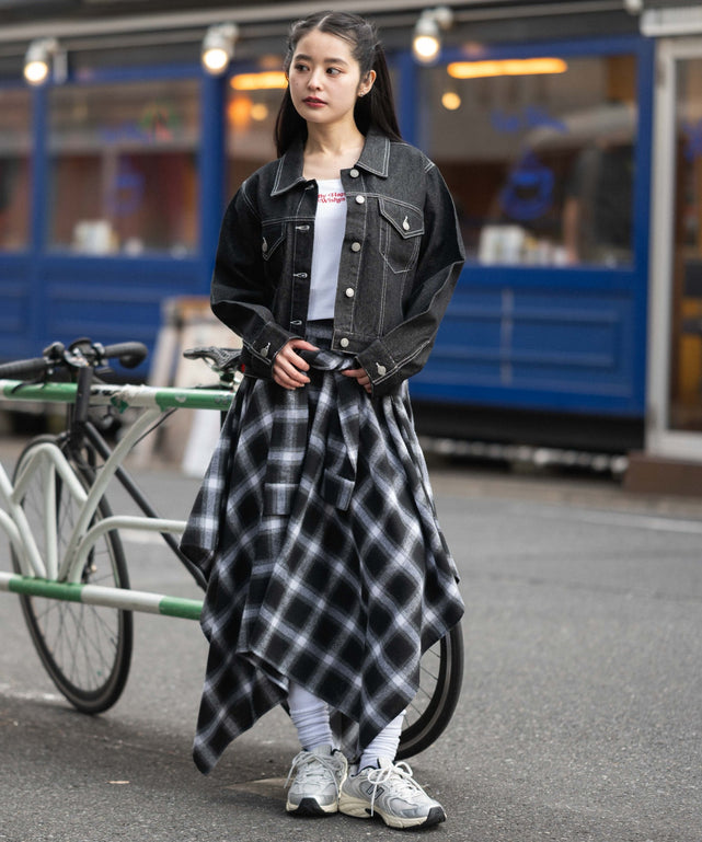 デニムブラック　モデル：161cm F着用