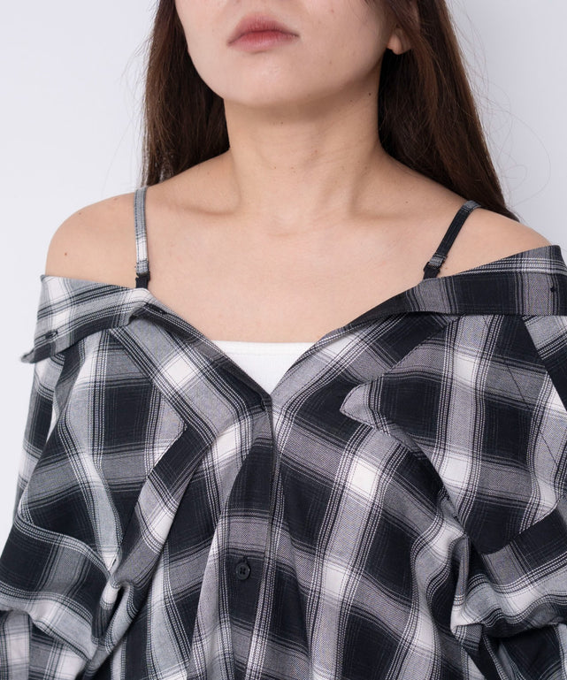 2WAYオフショルシャツ