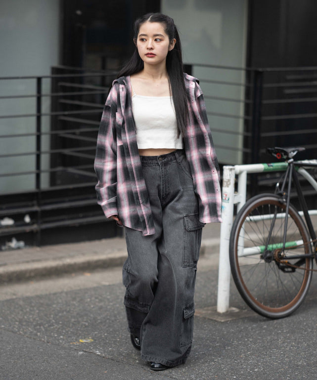 ピンク モデル：160cm F着用