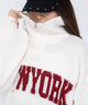 NEWYORKハーフジップニット