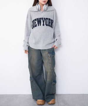 杢グレー　モデル：155cm F着用