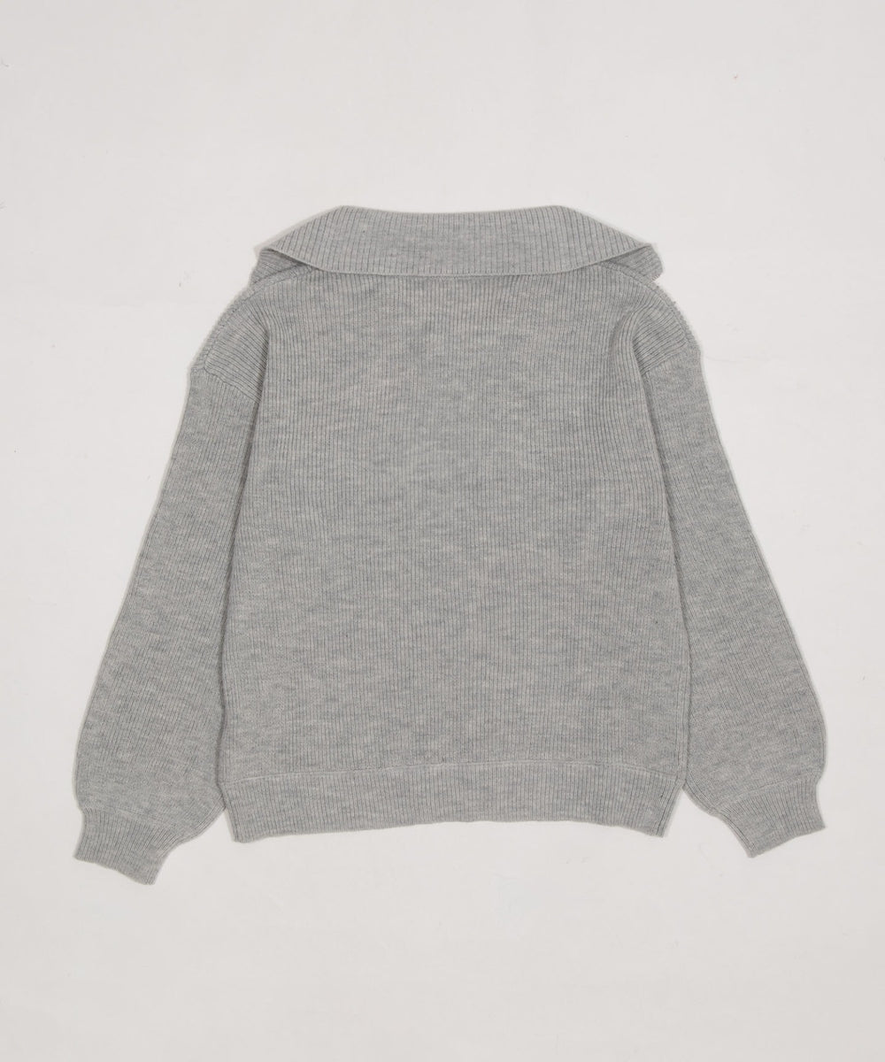 NEWYORKハーフジップニット