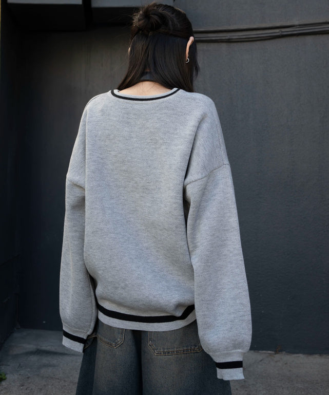 杢グレー　モデル：159cm F着用