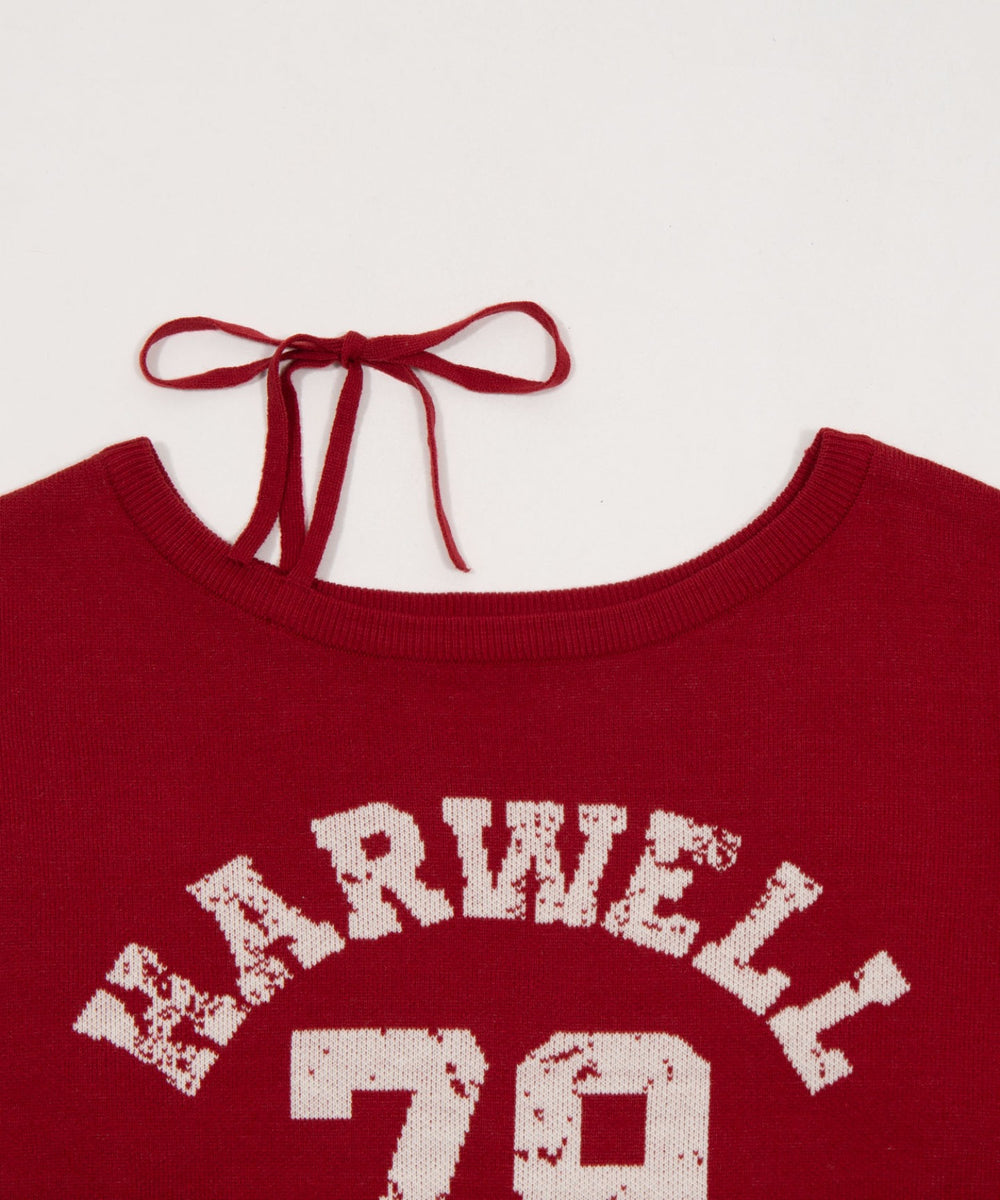 2WAYグラフィックワンショルニット