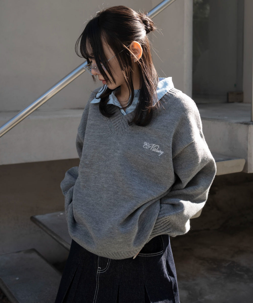 杢グレー　モデル：159cm F着用