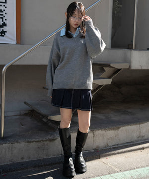 杢グレー　モデル：159cm F着用