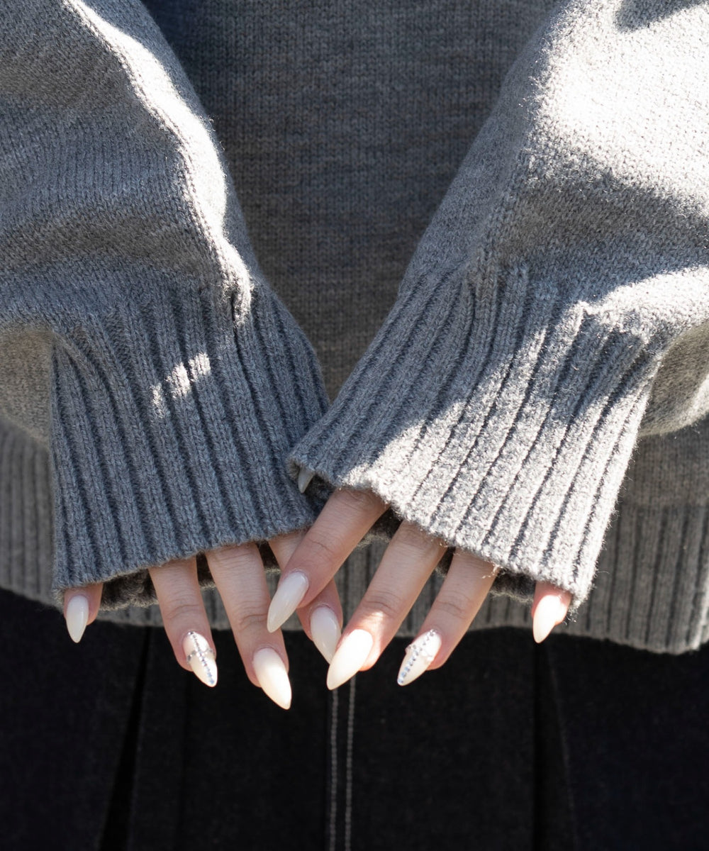 シャツドッキングニットプルオーバー