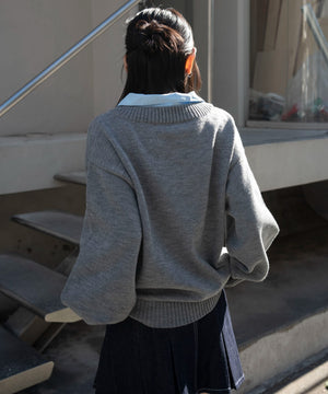 杢グレー　モデル：159cm F着用