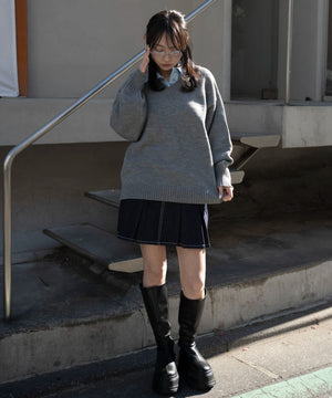 杢グレー　モデル：159cm F着用