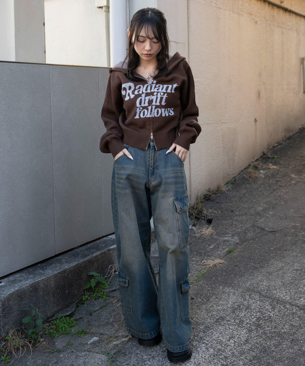 ブラウン　モデル：159cm F着用