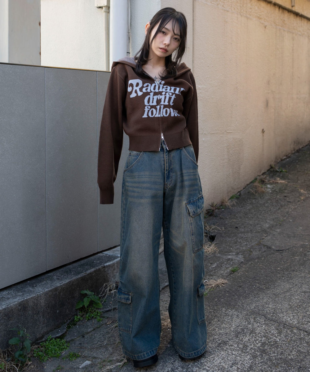 ブラウン　モデル：159cm F着用