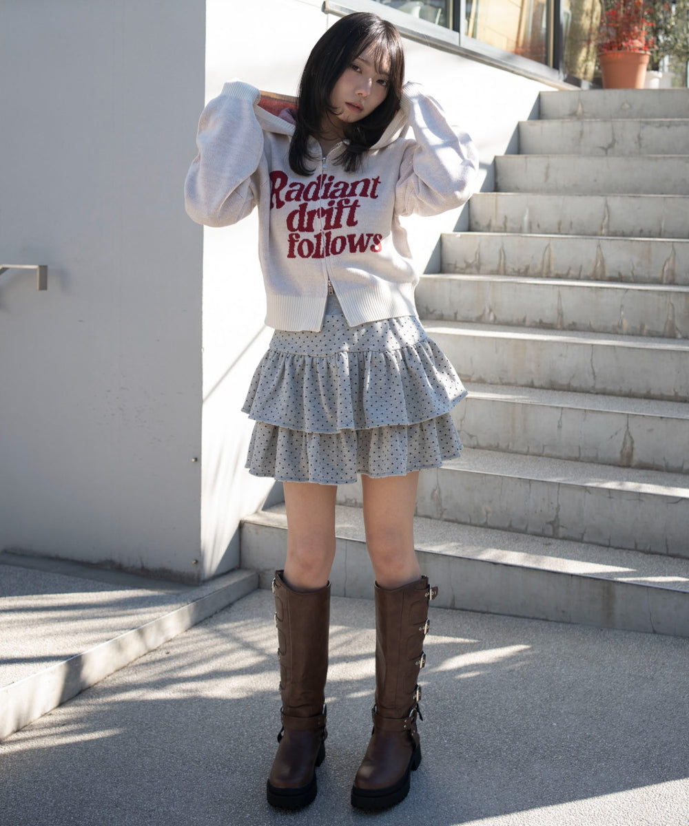 ホワイトアイボリー　モデル：159cm F着用