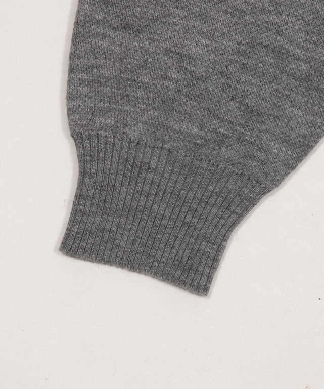 グラフィックジャガードニットZIPパーカー