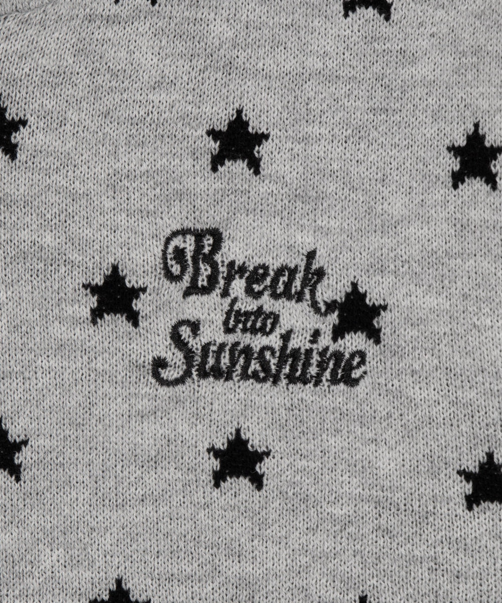 総柄ジャガードニットZIPパーカー