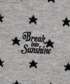 総柄ジャガードニットZIPパーカー