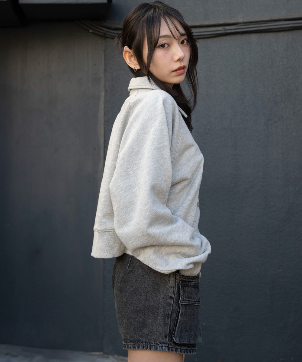 杢グレー　モデル：159cm F着用