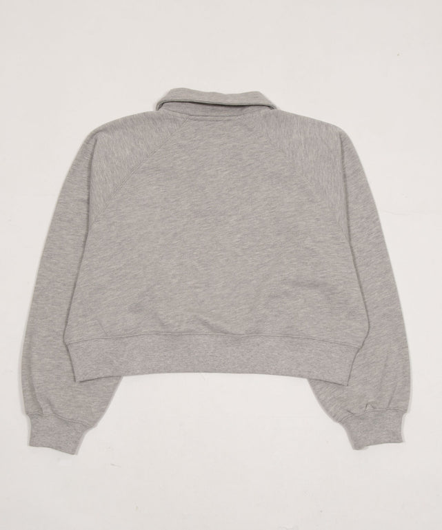 襟付きグラフィックショートスウェット