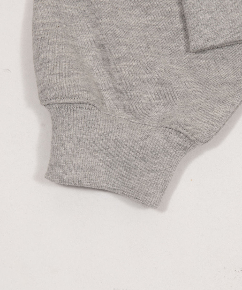 襟付きグラフィックショートスウェット