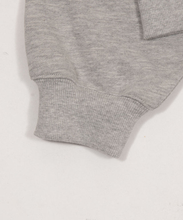 襟付きグラフィックショートスウェット