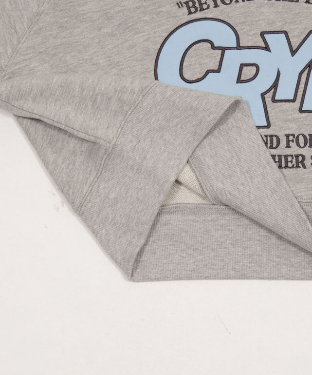 襟付きグラフィックショートスウェット