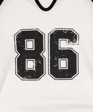 サイドドロストキーネックロンT