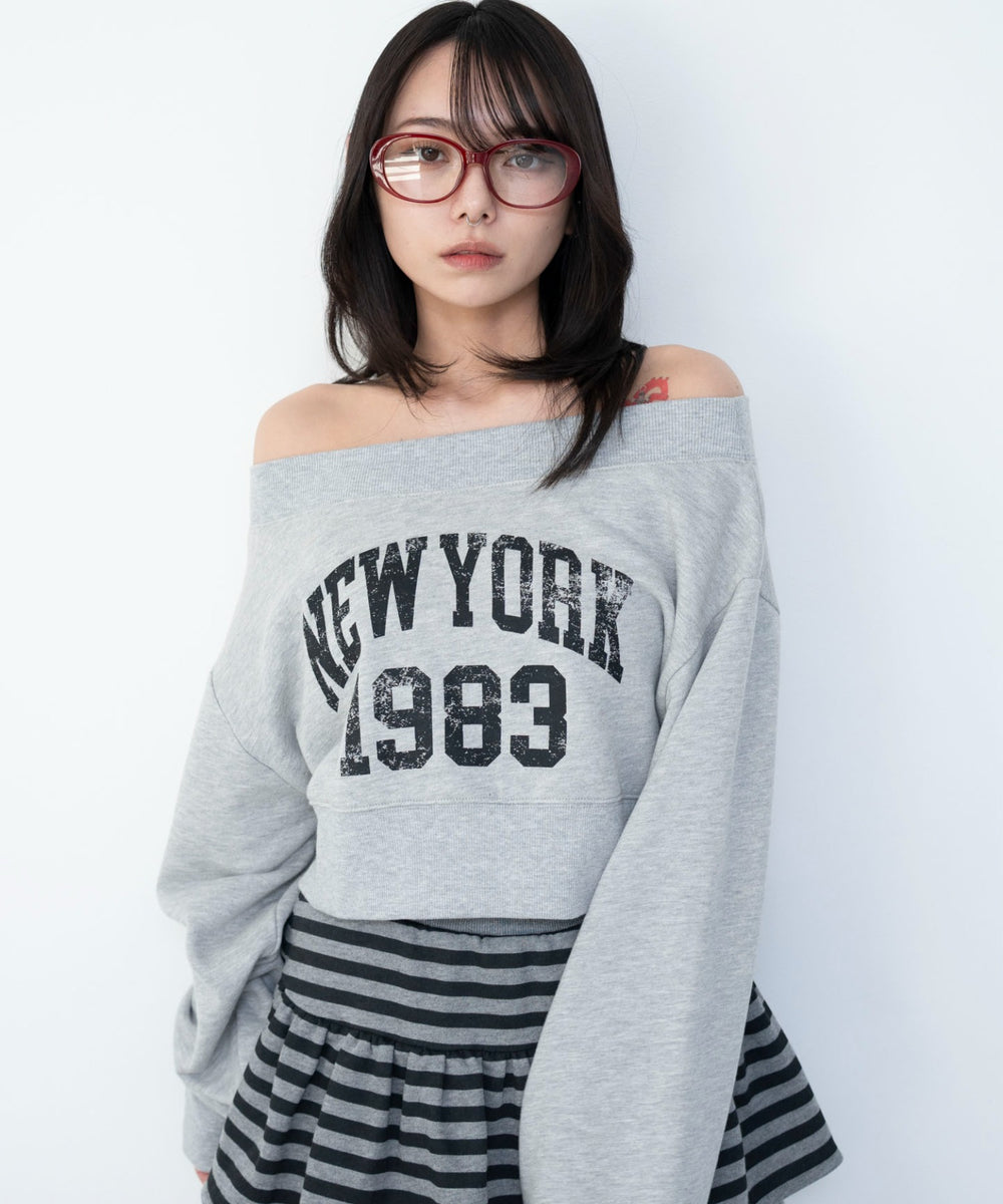 杢グレー　モデル：159cm F着用