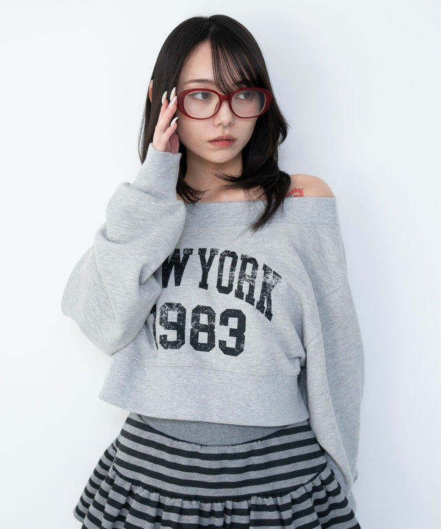 杢グレー　モデル：159cm F着用