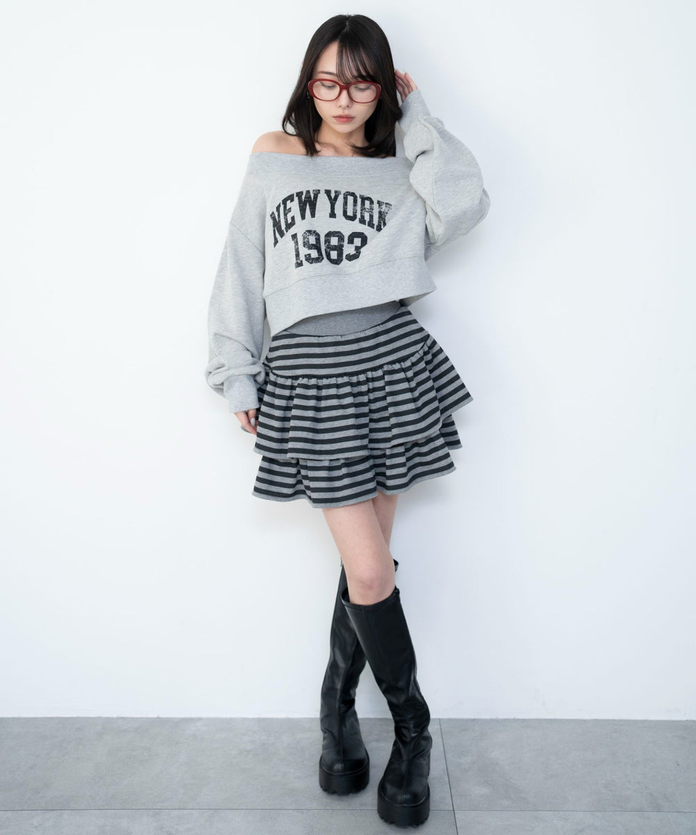 杢グレー　モデル：159cm F着用