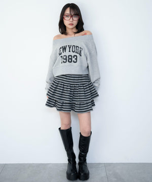 杢グレー　モデル：159cm F着用