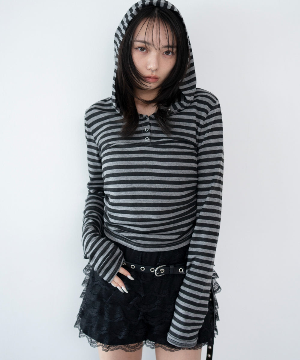 グレーボーダー モデル：159cm F着用