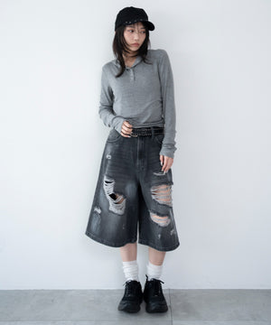 杢グレー モデル：159cm F着用