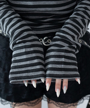 ヘンリーネックフードロンT