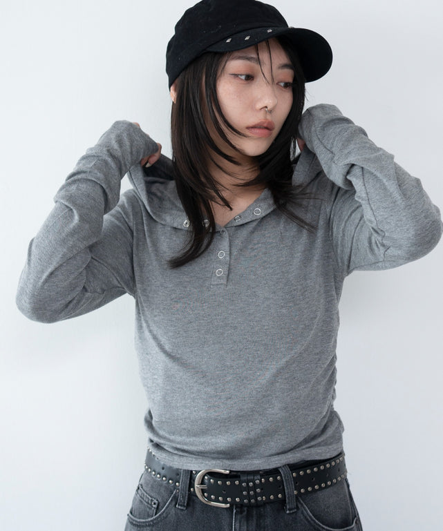 杢グレー モデル：159cm F着用