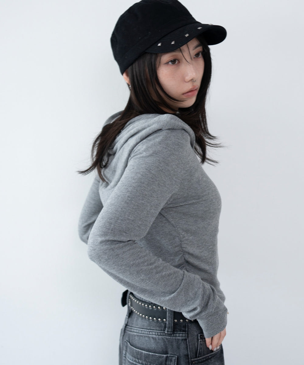 杢グレー モデル：159cm F着用